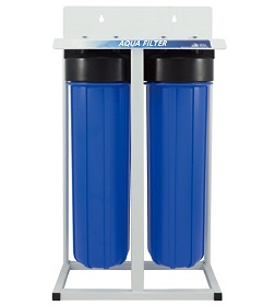 Big Blue 20”x4.5” Dual Water Filter Housing Pre-treatment water filtration system